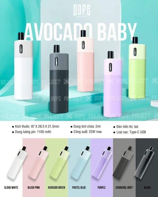 VAPTIO AVOCADO BABY 酪梨寶寶｜便攜小煙主機