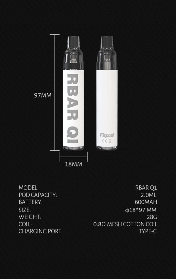 FITPOD RBAR Q1 拋棄式主機 注油｜一次性主機